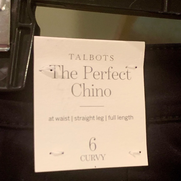 🍒HP🍒‼️ 🎯NWT Talbots " The Perfect Chino" in Navy - Size 6 Curvy✨✨✨ - Picture 10 of 11